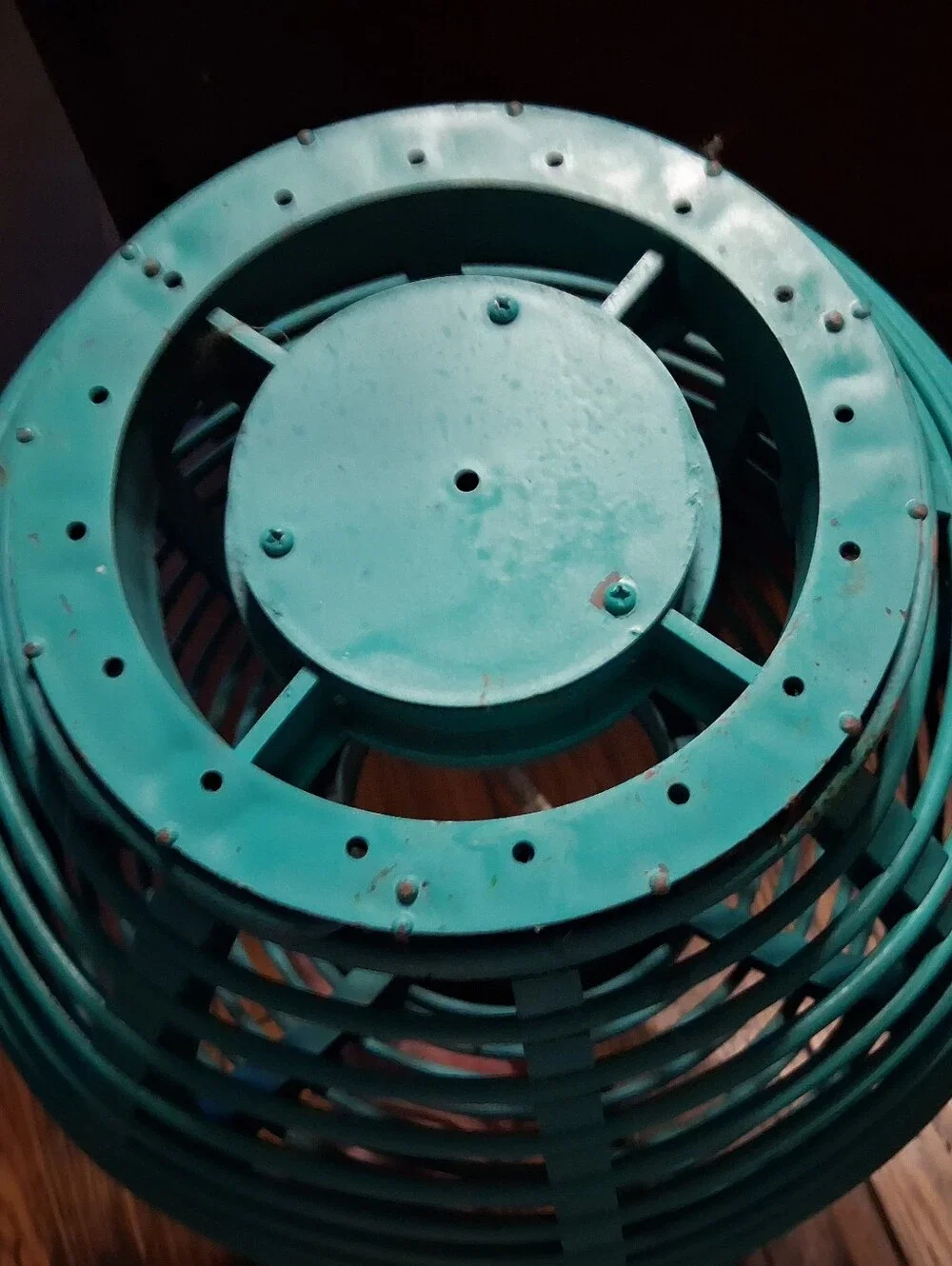 Teal Woven Lantern - Home Accents